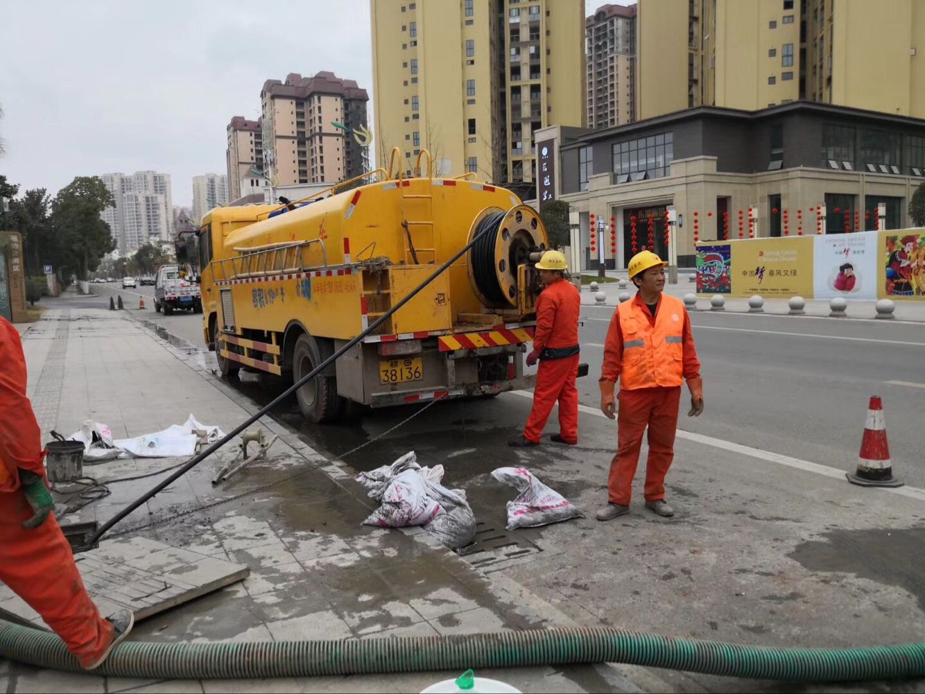 哈巴河排污管道清淤-管道清洗