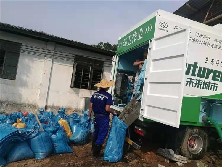 哈巴河工业污泥压干处理